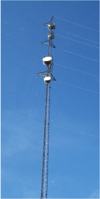 guyed tower located in Oil Springs, Ontario